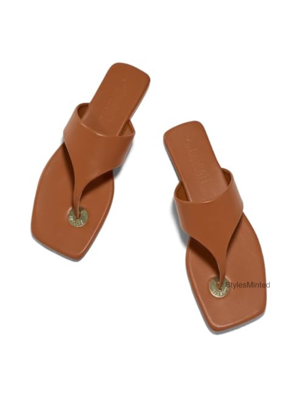 Women's Flat Sandals Summer Beach Open Square Toe Flip Flops Comfortable Slip